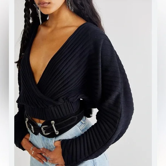 NWT Small Free People Beach Delray Pullover Sweater in Cream - Picture 2 of 9